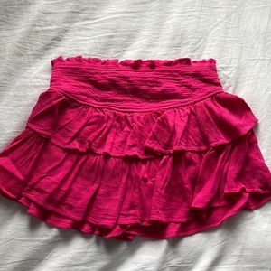 Pink Ruffle Skort